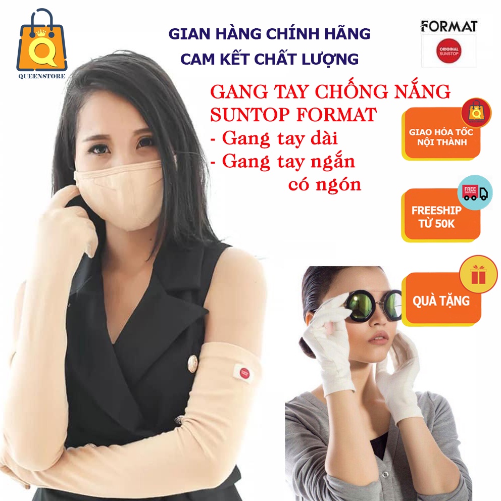 [Chính Hãng] Gang Bao Tay Format, SunStop Cooling Chống Nắng Làm Mát Công Nghệ Nhật Bản Giữ Đôi Tay Mãi Tươi Trẻ