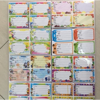 Combo 10 cái nhãn vở