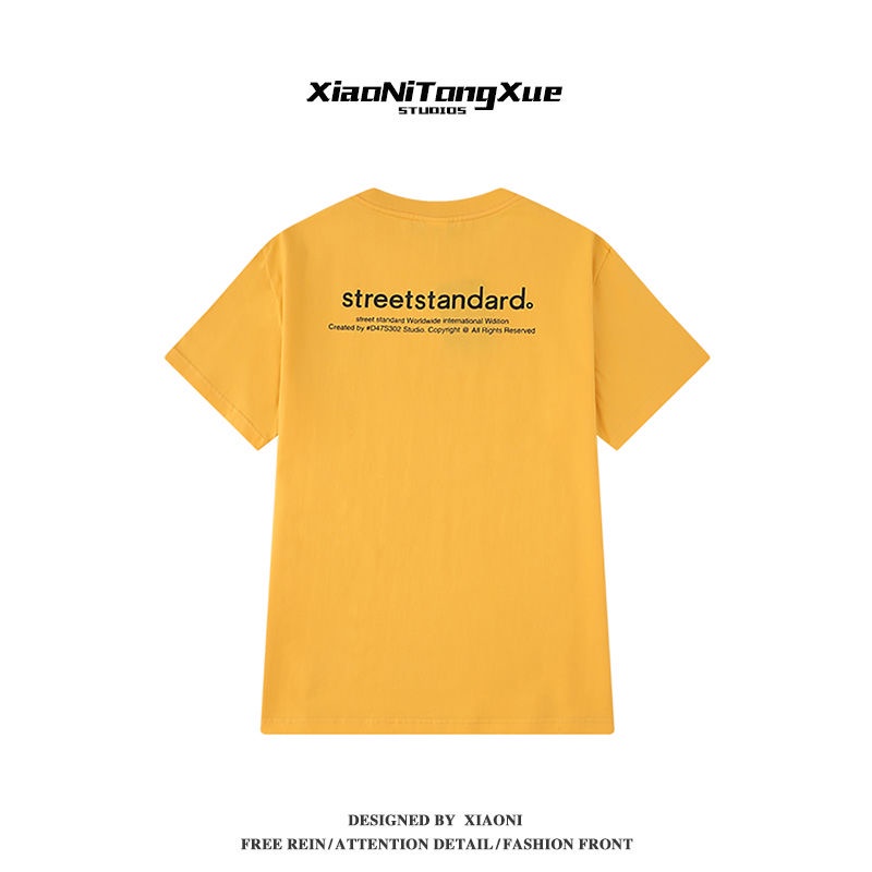 COZOK Áo Thun Tay Ngắn Dáng Rộng In Chữ Thời Trang Trẻ Trung