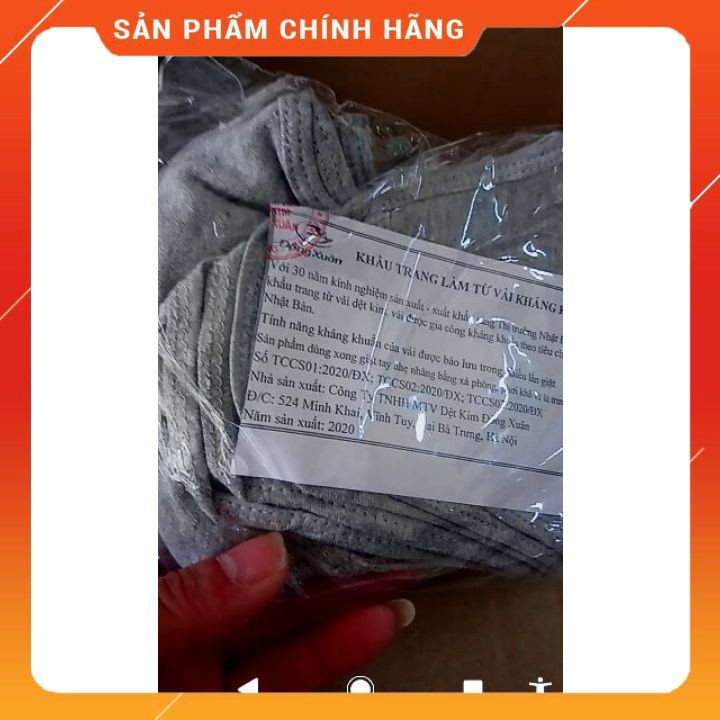 Khẩu Trang Vải Kháng Khuẩn Dệt Kim Đông Xuân (Set 10 Cái)