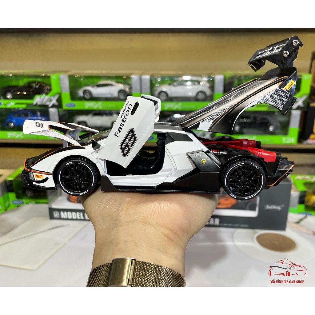 Mô hình xe hợp kim Lamborghini Essenza SCV12 tỉ lệ 1:24 hãng JINLIFANG 2 màu
