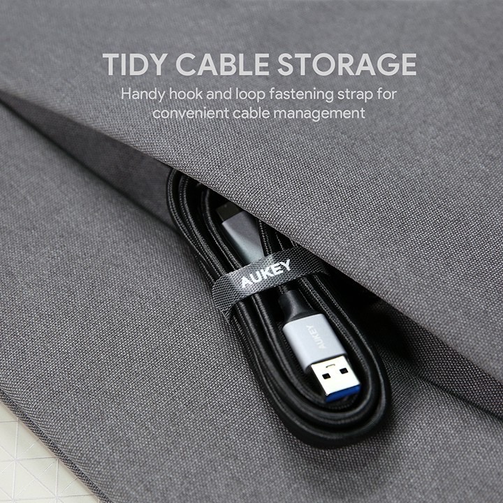 Cáp sạc nhanh AUKEY CB-CMD2 USB-A to USB-C QC 3.0 18W chuẩn USB 3.0 5Gbps