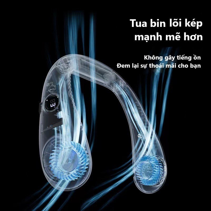 Quạt Đeo Cổ Không Cánh Sạc Cổng USB HYJP2 Tiện Dụng