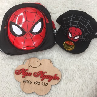 Balo nhện và mũ nhện cho kids