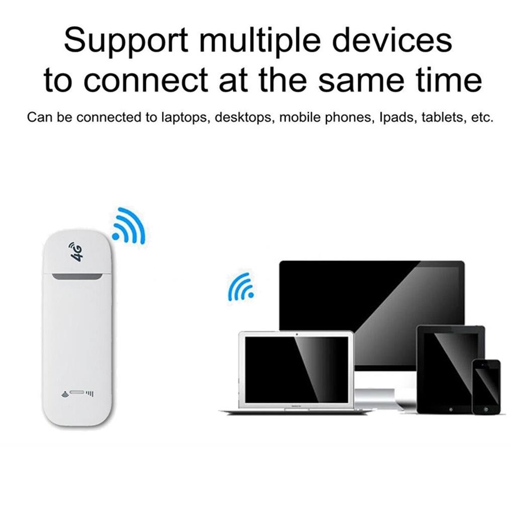 Unlocked 4G LTE WIFI Wireless USB Dongle Stick Mobile Broadband SIM Card Modem/Wireless WiFi USB Adapter As PC Laptop Desktop Dongle