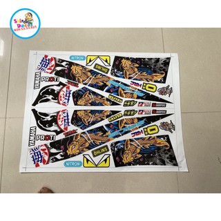[SHIN DECAL] Tem xe SIRIUS CÁ CHÉP DÁN XE ĐEN
