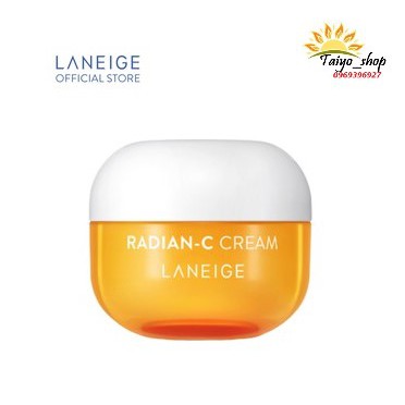 Kem mờ đốm nâu dưỡng trắng Da Laneige Radian vitamin C Cream 10ml