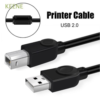 KEENE Universal Type A Male to B Office USB 2.0 Printer Cable Connector Durable Anti-interference Adapter Sync Data Scanner Cable