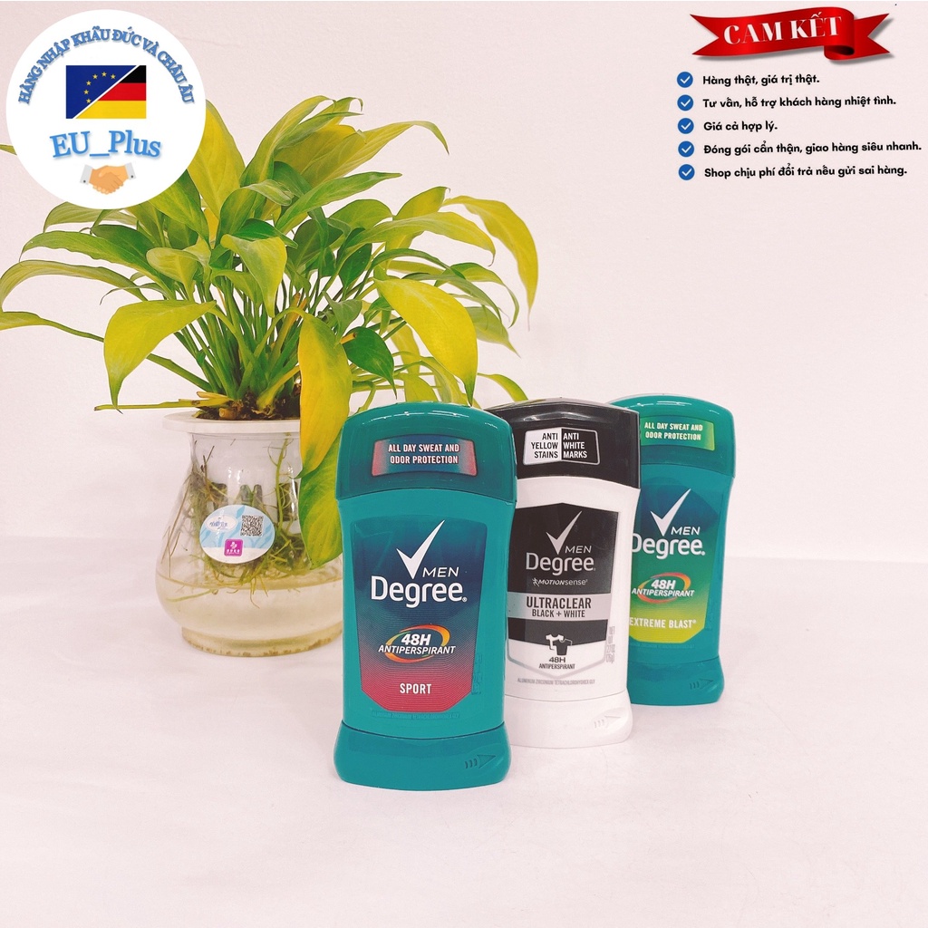 Sáp lăn nách khử mùi Degree men 48H - Mỹ - 76g