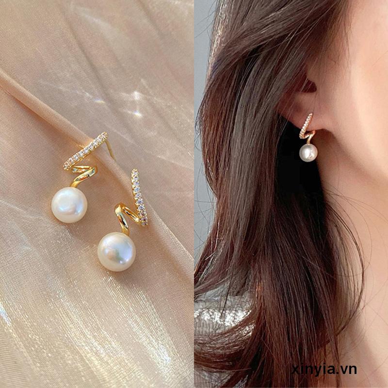 Khuyên Tai Bạc 925 Hình Đuôi Cá Thời Trang Thanh Lịch Phong Cách Hàn Quốc