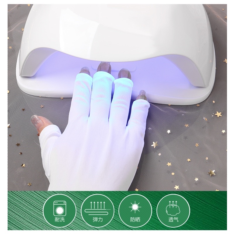 Găng tay bảo vệ da chống tia UV khi làm móng