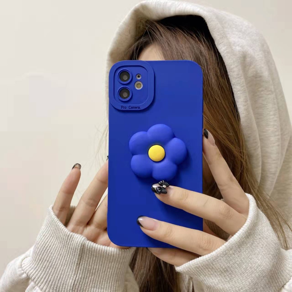 Ốp lưng VIVO Y21 V20 Y11 Y20 Y12S Y12A Y50 Y30 Y12 Y91C V11i Y15 S1 Y51 V9 V15 Pro Thời trang DIY 3D Floral Silicone Phone Case