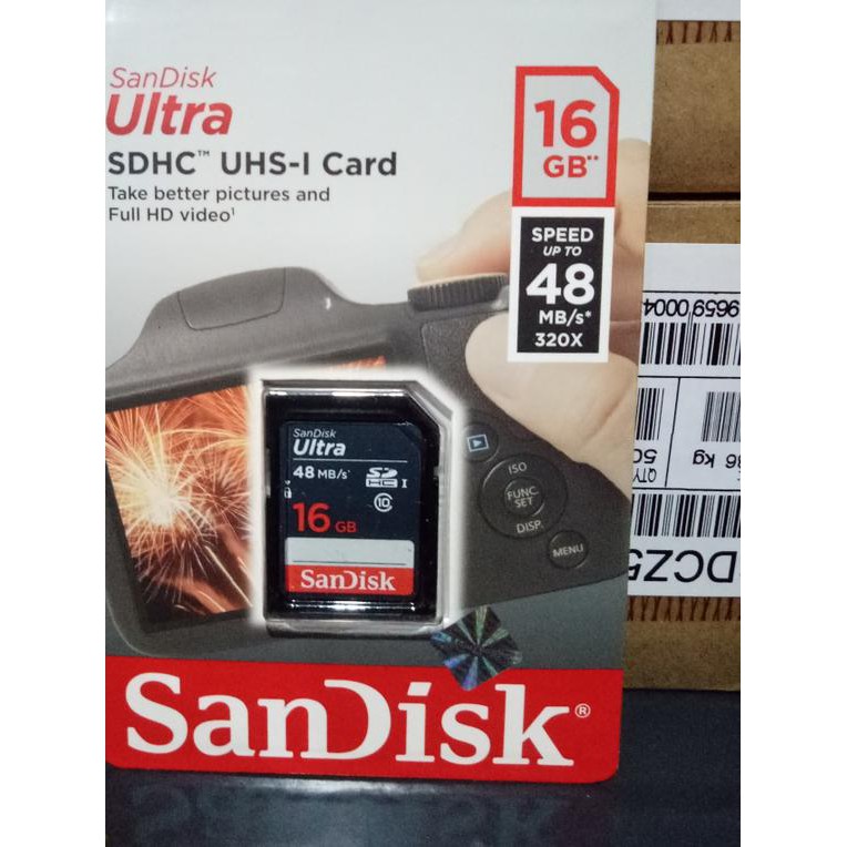 Thẻ Nhớ Sandisk Ultra Sdhc Class 10 48mbps - 16gb | BigBuy360 - bigbuy360.vn