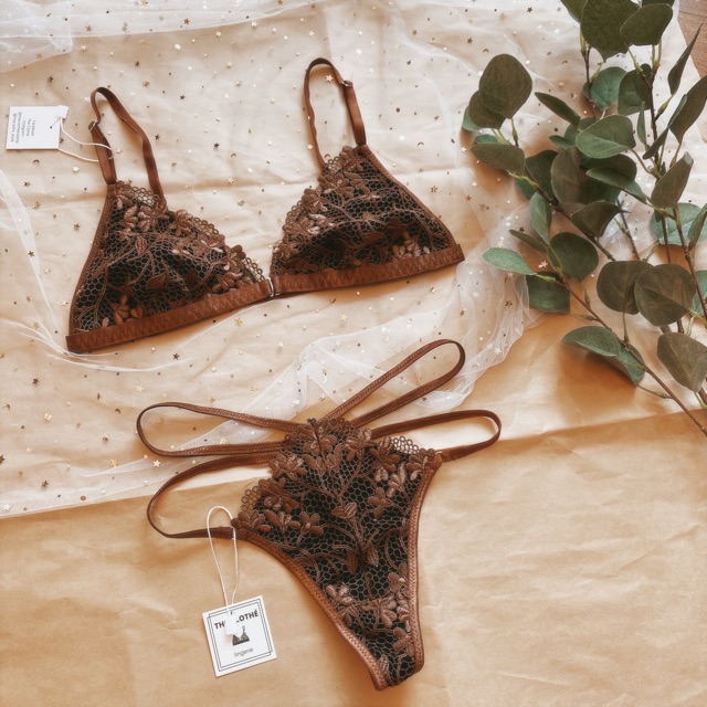 Bralette - Đồ Lót Thiết Kế - Embroidery Brownie | BigBuy360 - bigbuy360.vn