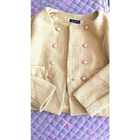 Áo dạ tweet Lisa phong cách Hàn Quốc