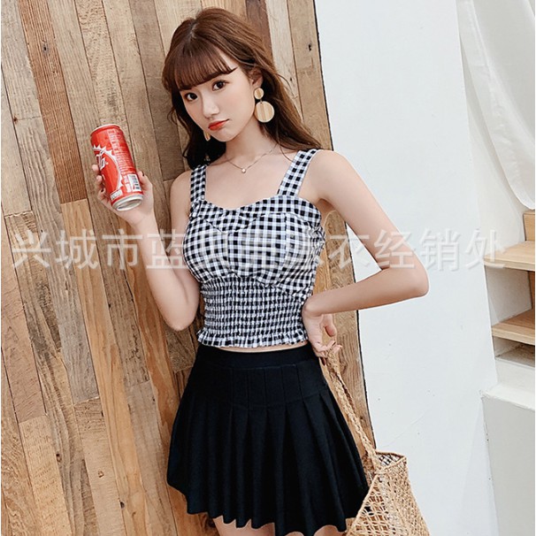 CÓ SẴN bikini chân váy xếp ly cao cấp