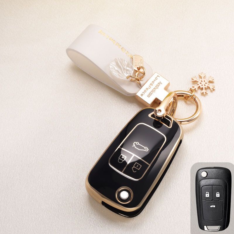 Fashion PU Leather Keychain Business Gift Leather Key Chain Men Women Car Key Strap Waist Wallet KeyChains Keyrings French Shell Key Chain Creative Ins Small Fresh Key Ring Ladies