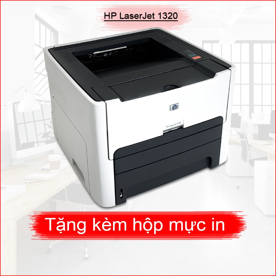 [Ảnh thật] Máy in cũ 2 mặt HP LaserJet 1320 - tặng kèm hộp mực, dây nguồn, dây USB