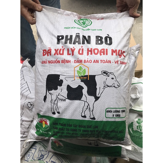 Phân bò cao cấp đã xử lý ủ hoai mục, phân bò gia truyền quế lâm khử nguồn bệnh, an toàn
