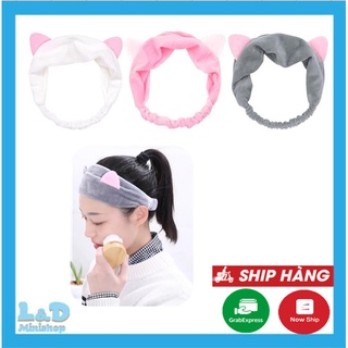 Băng đô , băng đô rửa mặt băng đô cài tóc tai mèo - xinh xắn