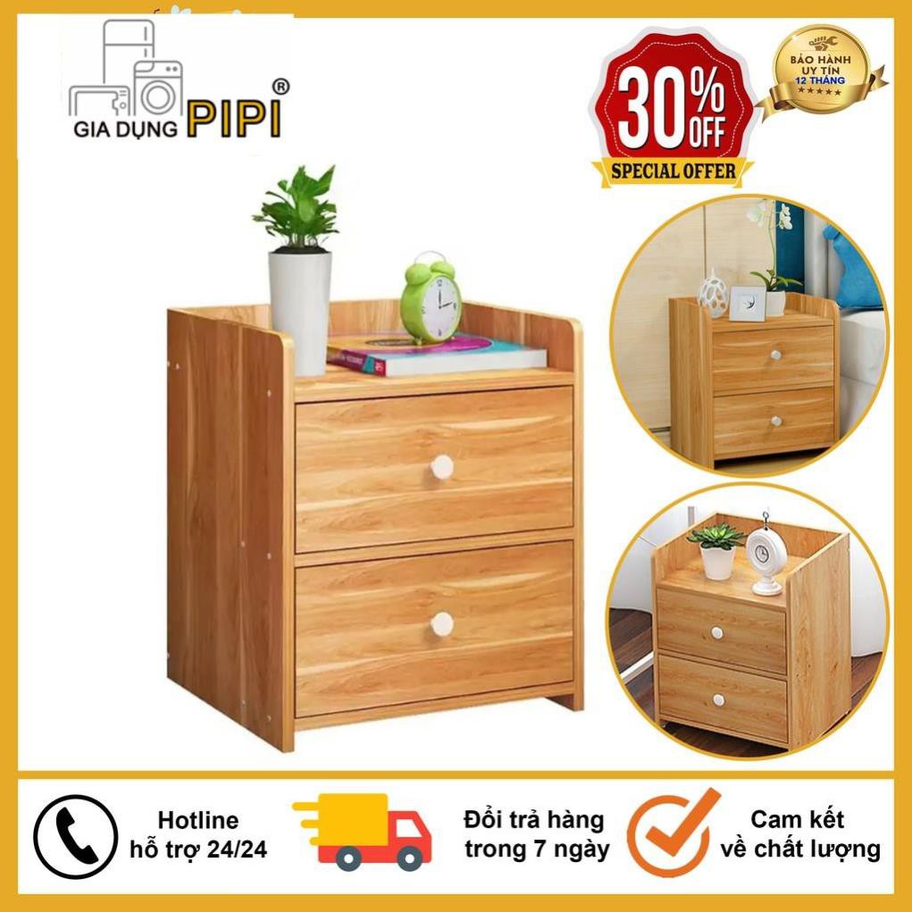 Hộc Tủ Đầu Giường, Kệ Tủ Đầu Giường Gỗ Ép MDF 2 Ngăn Kéo, Nhỏ Gọn Siêu Tiện Dụng Cho Căn Phòng Của Bạn