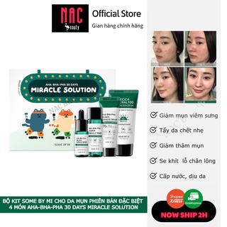 Bộ Kit Some By Mi Cho Da Mụn Phiên Bản Đặc Biệt 4 Món AHA-BHA-PHA 30 Days Miracle Solution