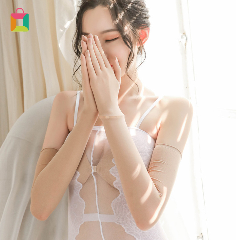 Găng Tay Ren Dài Siêu Mỏng Quyến Rũ Cho Nữ