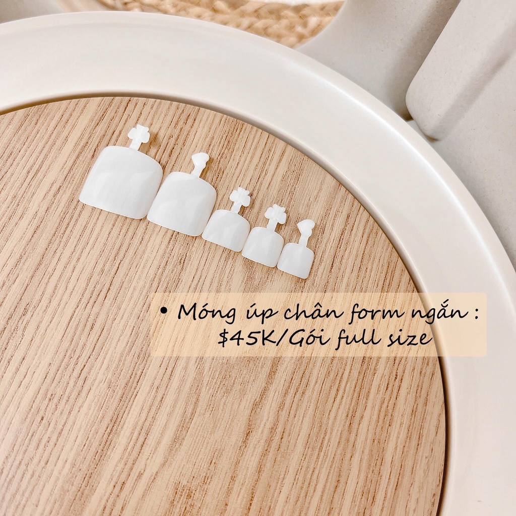 móng úp chân nail bịch 600 móng