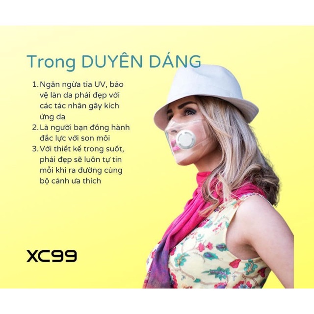 Khẩu Trang XC99 Chống UV, Giọt Bắn- Khẩu Trang Nhựa XC99 | BigBuy360 - bigbuy360.vn