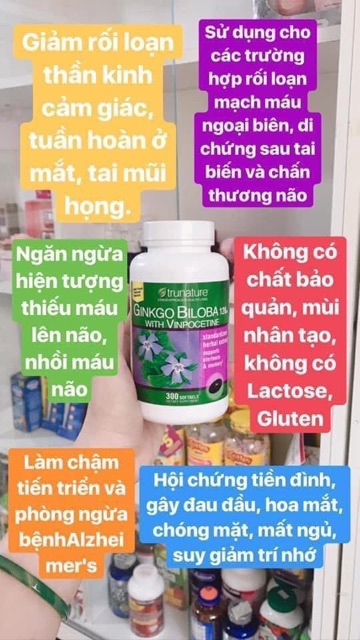Bổ Não GINKGO BILOBA Mỹ 300v (Mẫu mới)