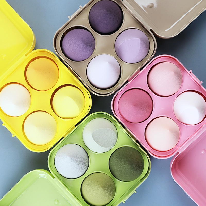 Mút Trang Điểm Hình Quả Trứng Chất Liệu Microfiber