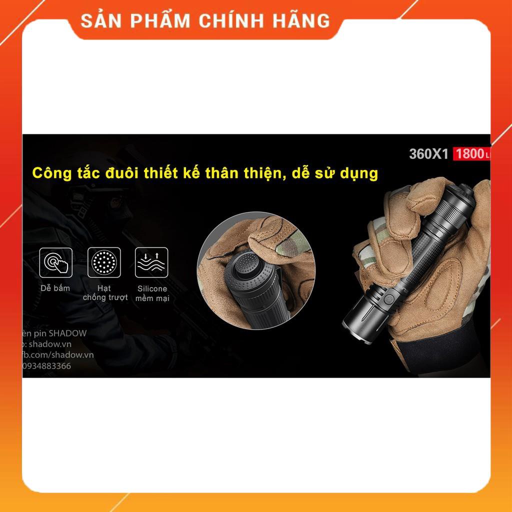 [BH 5 NĂM] [HÀNG CHÍNH HÃNG] Đèn pin KLARUS 360X1 - Độ sáng 1800ml chiếu xa 243m