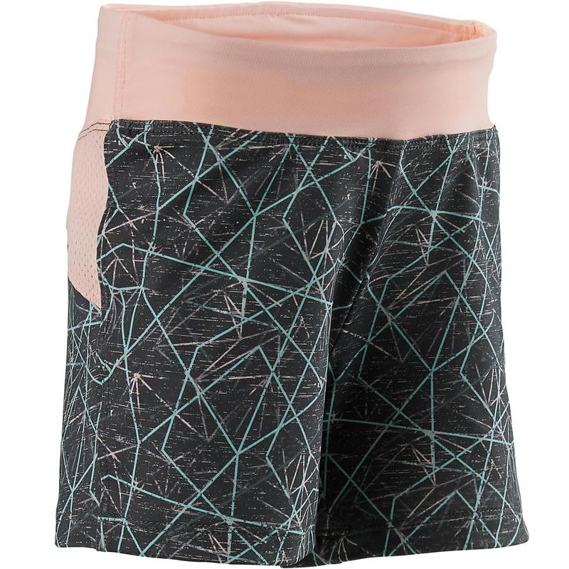 Quần short Decathlon DOMYOS S500 màu xám/hồng size 73-75CM