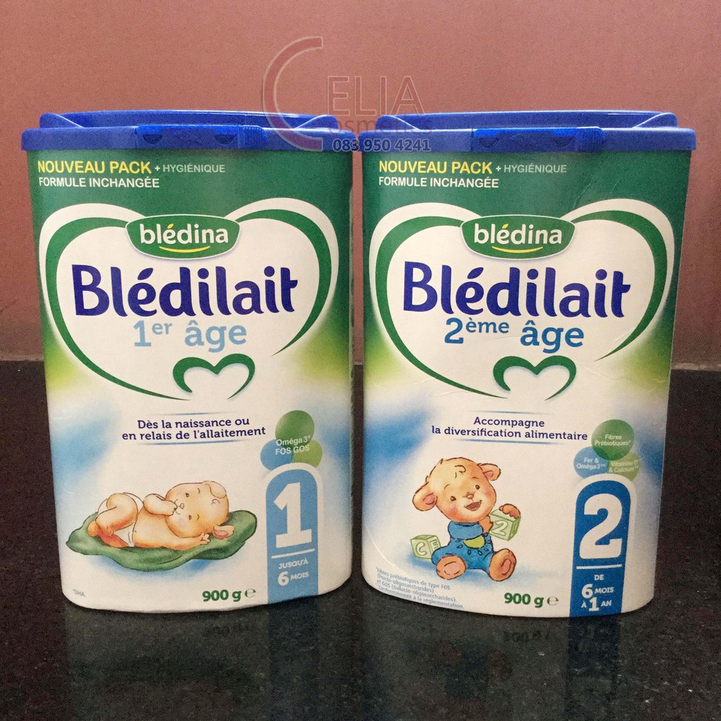 Sữa Bledilait xách tay Pháp số 1, 2