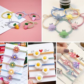 Dây cột tóc hàn quốc đủ màu đính hình hoạt hình dễ thương