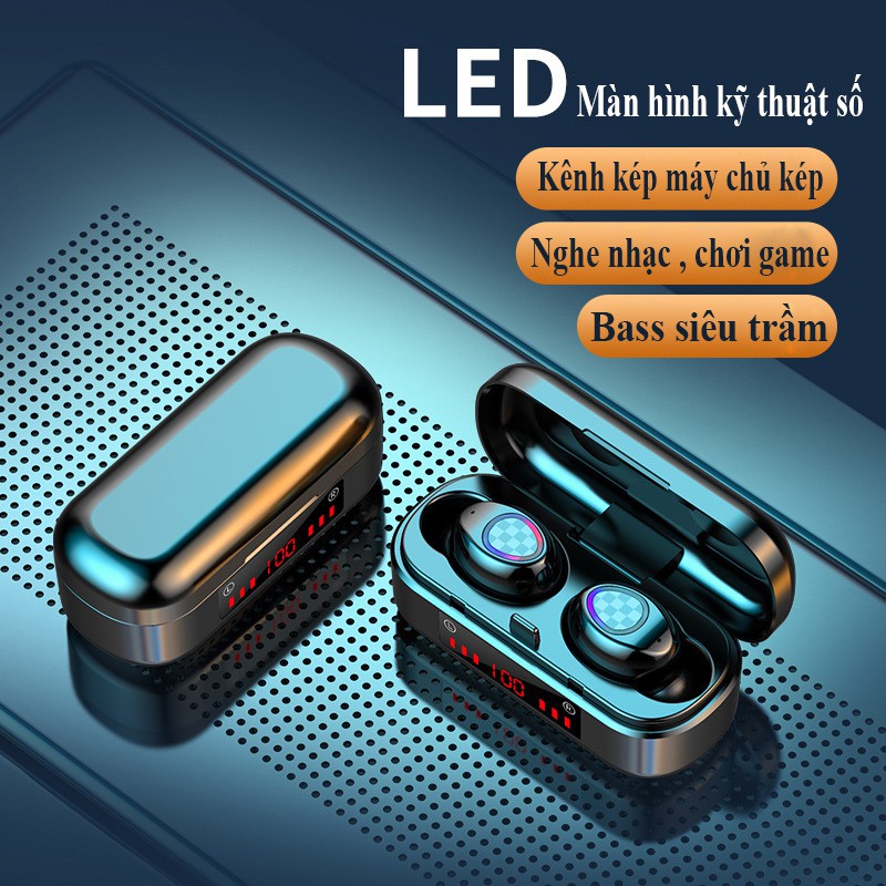 Tai nghe bluetooth V7-TWS5.0 - Thiết kế gọn nhẹ - Kiểu dáng thời trang - Có quà tặng | BigBuy360 - bigbuy360.vn