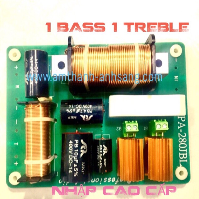 Mạch loa phân tần PA-280 Jbl- phân tần loa 1 bass 1 treble 01 cái