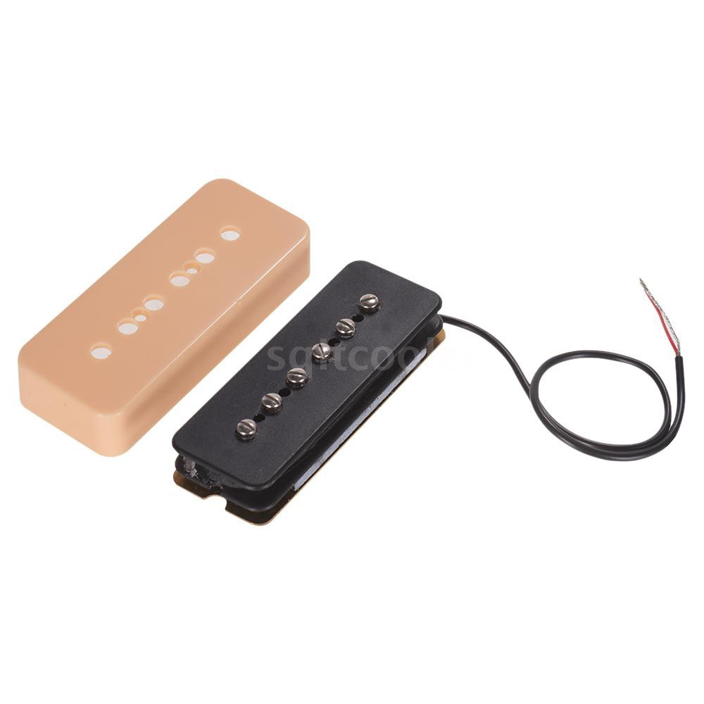 SQC Single Coil Pickups for P90 Soapbar Electric Guitar Neck & Bridge Pickups Guitar Parts Accessories, Pack of 2pcs（50m