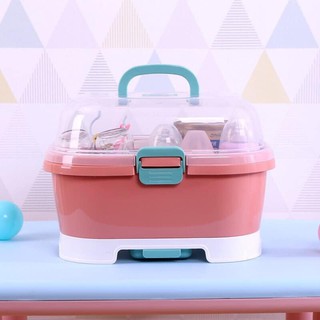 Khay Úp Bình Sữa Jupin Cao Cấp có nắp đậy hàng chính Hãng