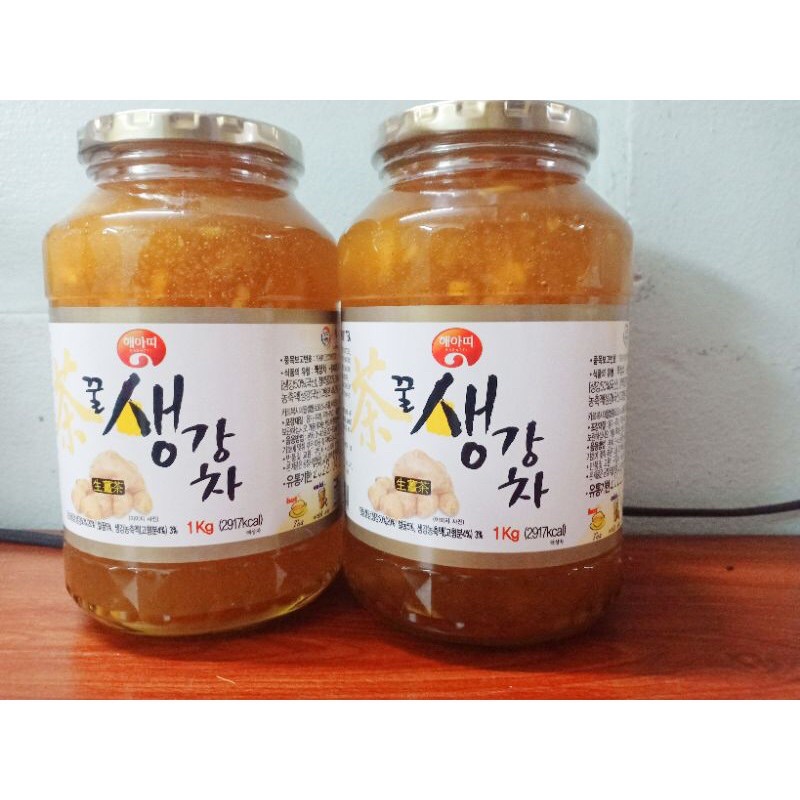 🍀🍃[HSD: 07/2023] Combo 2 Hũ Trà Gừng Mật Ong Hàn Quốc Honey Ginger Tea 1Kg x 2 hũ🌿☘️