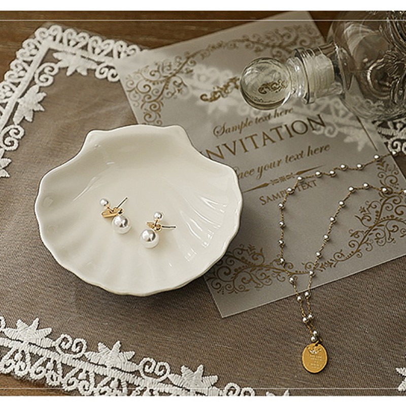 Khăn ren trải bàn thêu họa tiết cổ điển trang trí phòng/nhà cửa