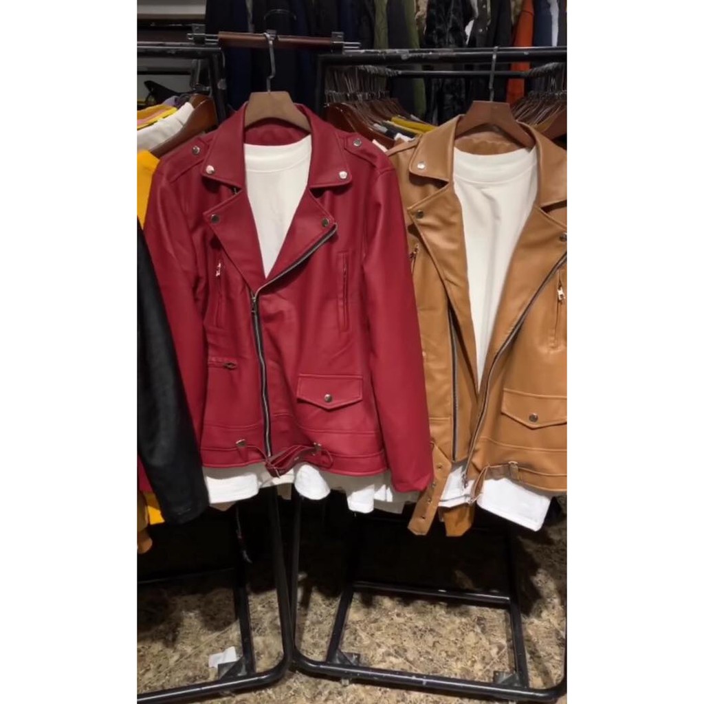 😈Được Kiểm Hàng Trước💖     NỈ DA CÁ Áo  da cao cấp Biker 😈HÀNG SIÊU CẤP😈