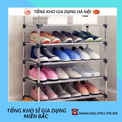 Kệ Để Giày Dép Inox 5 Tầng Hàn Quốc Cao Cấp - Kệ Để Giầy Dép Cao Cấp Đa Năng 88233 Tổng Kho Sỉ Gia Dụng