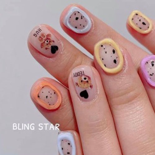 Gel nặn nail, gel khô nặn hoa màu trong không lưu huỳnh an toàn với da tay