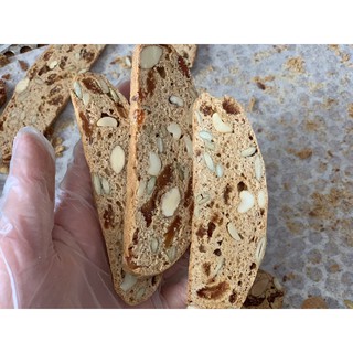 250g Bánh Biscotti nguyên cám 100% - Bánh ngũ cốc nướng không đường