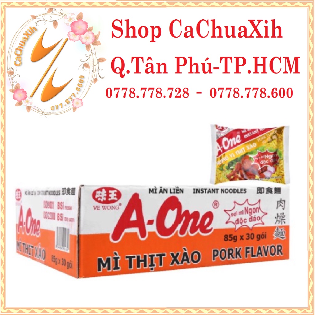 Mì Aone vị thịt xào thùng 30 gói