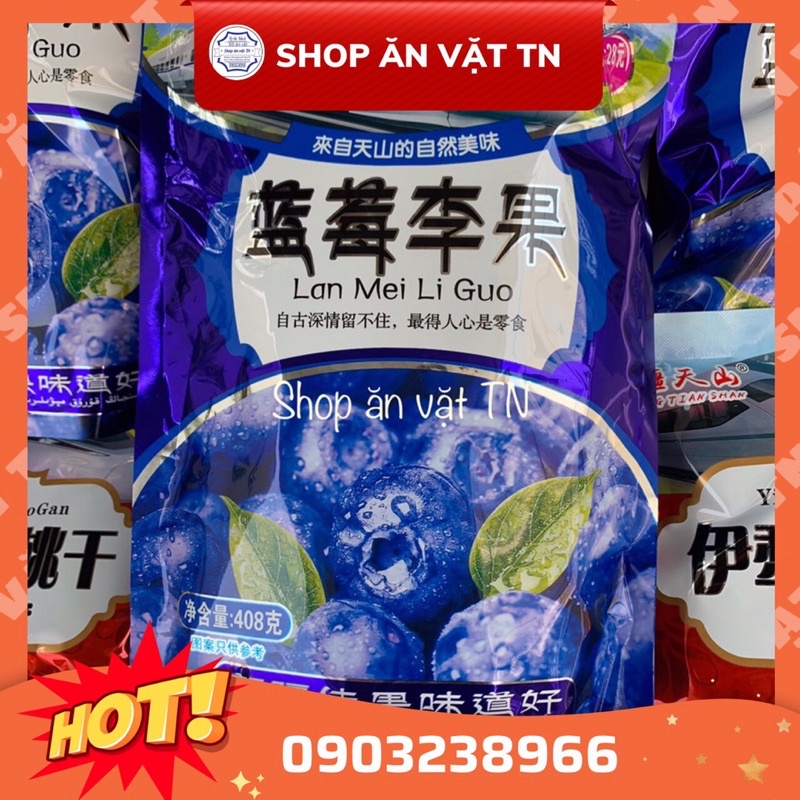 ô mai Cherry ô mai Việt Quất gói 408gr