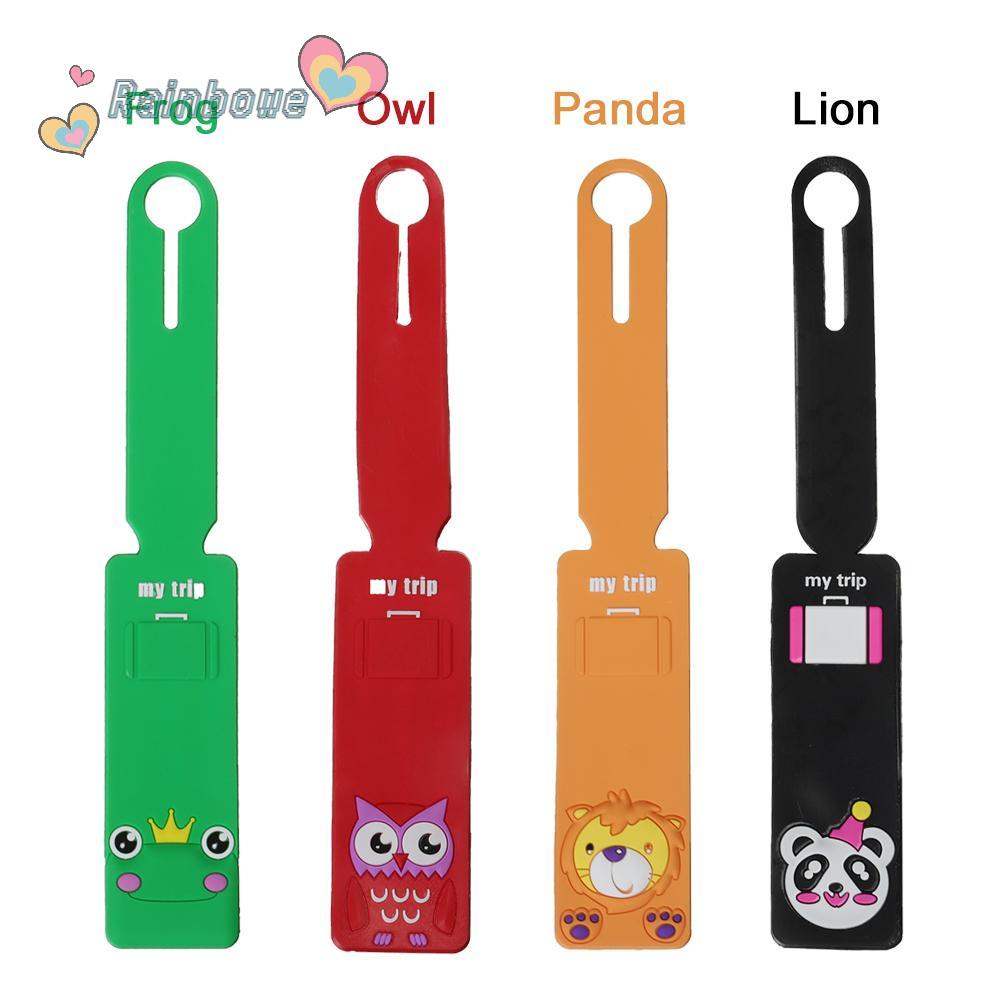 Thẻ Hành Lý Bằng Silicon Họa Tiết Hoạt Hình Dễ Thương