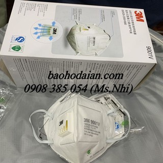 Khẩu Trang 3M 9001V có van thở thông thoáng, chống bụi mịn, vi khuẩn