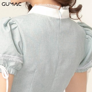 Đầm nơ cổ nhún eo DA934 GUMAC
